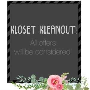 KLOSET KLEANOUT!!!